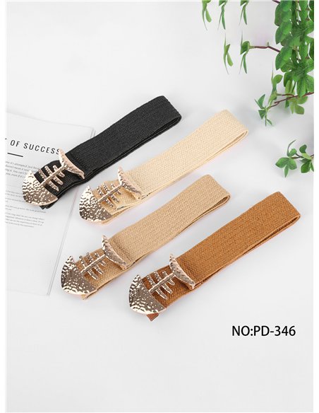 Cintura elastica con fibbia a spina di pesce