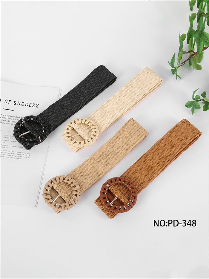 Wrapped round buckle belt