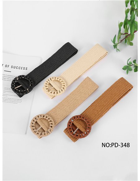 Wrapped round buckle belt