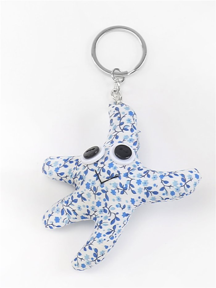 Llavero textil estrella de mar