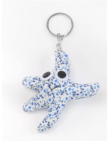 Llavero textil estrella de mar