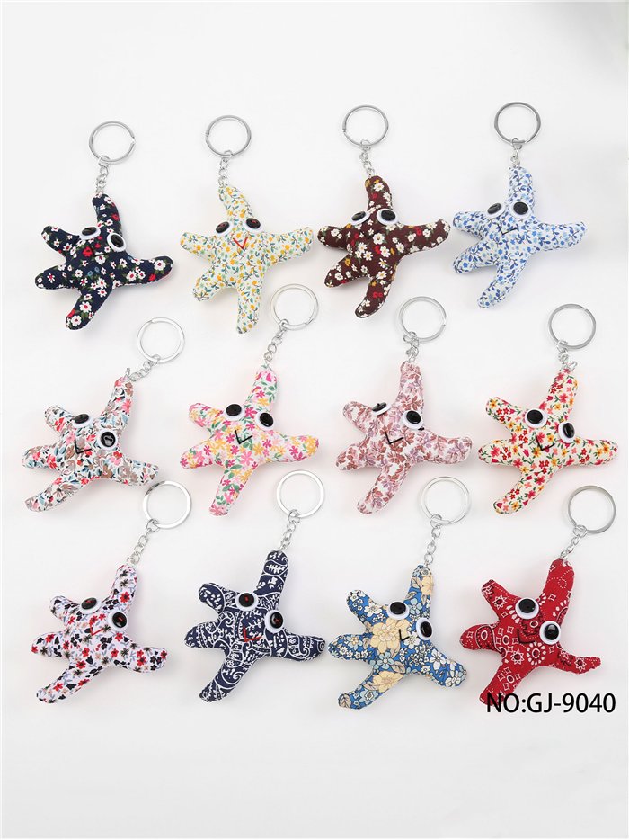 Llavero textil estrella de mar