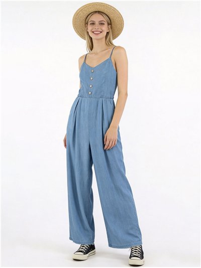 Mono largo vaquero de tirantes