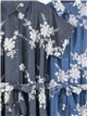 Vestido camisero bordado floral con cinturón