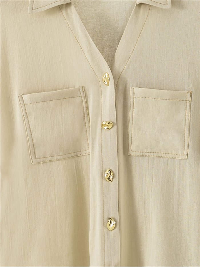 Camicia a maniche corte con tasche