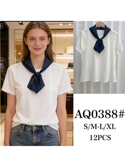 Camiseta con pañuelo marinero de lunares 2