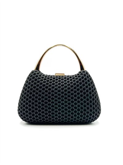 Borsa da festa in rete con manico rigido 2