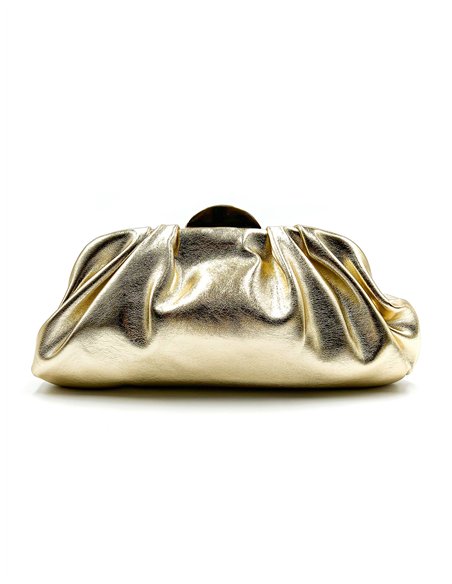 Metallic evening clutch