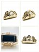 Metallic evening clutch