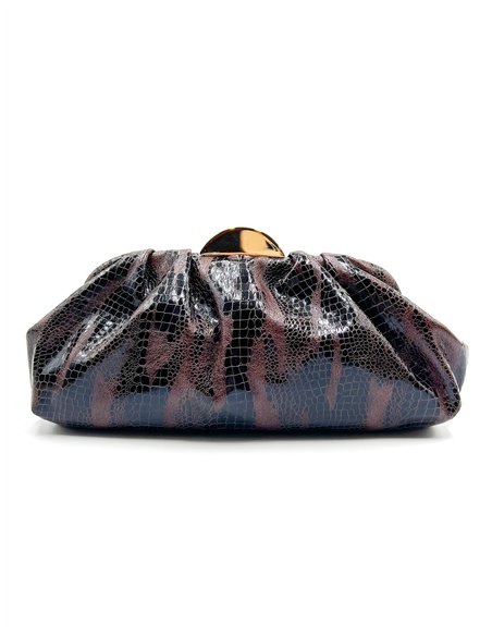Snake effect evening clutch