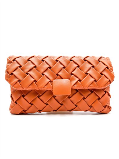 Bolso de fiesta trenzado con solapa