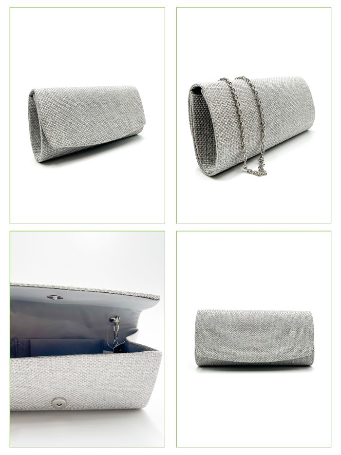 Rafia cylinder evening clutch