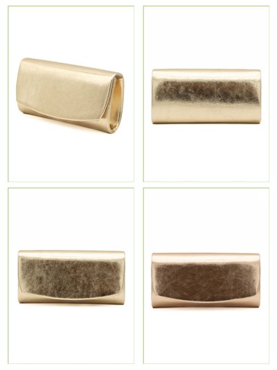 Cartera de fiesta cilíndrica metalizada 2