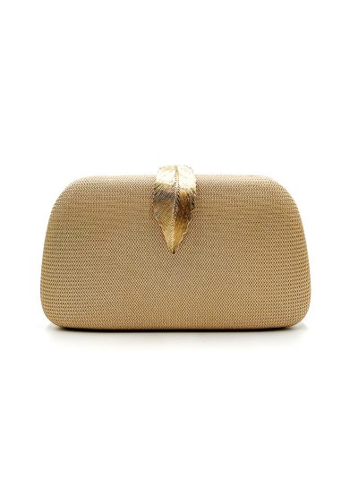 Sac de fête rigide avec feuille d'or