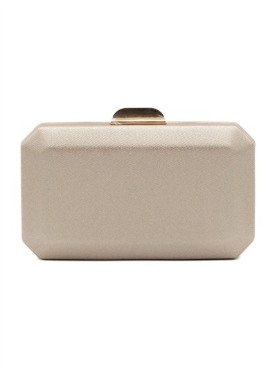 Bolso clutch rígida metalizada