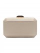 Bolso clutch rígida metalizada