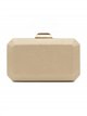 Bolso clutch rígida metalizada