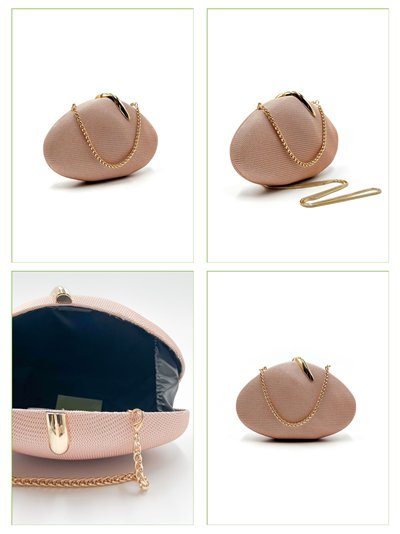 Bolso de fiesta ovalado con cadena 2
