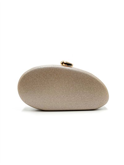 Bolso de fiesta ovalada metalizada