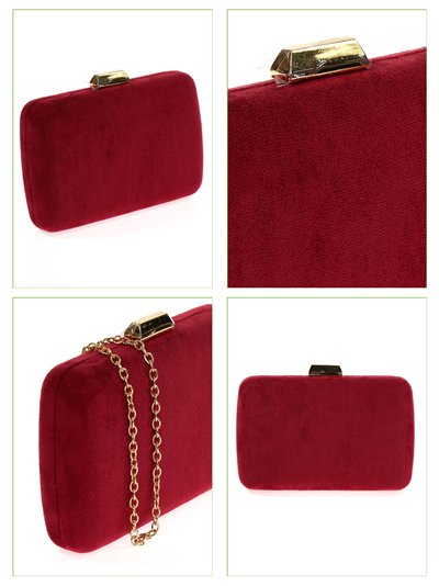 Bolso clutch de fiesta antelina 2