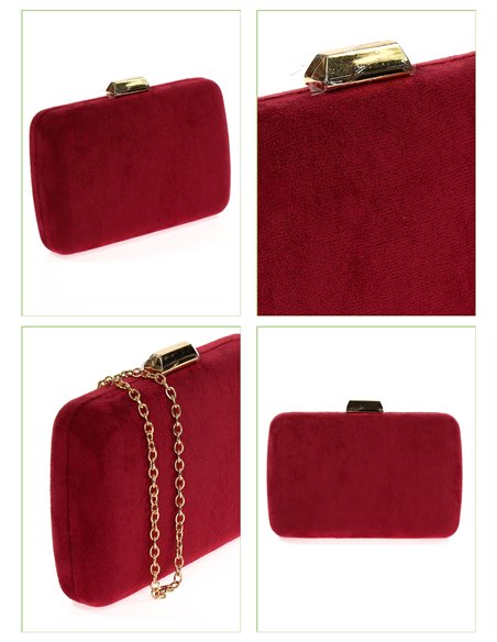 Bolso clutch de fiesta antelina