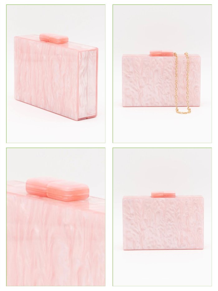 Marble effect clutch