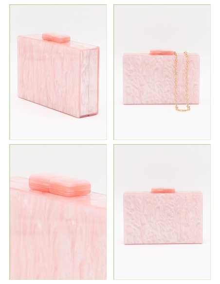 Marble effect clutch