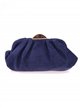 Suede effect clutch