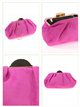 Suede effect clutch