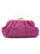 Suede effect clutch