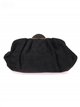 Suede effect clutch