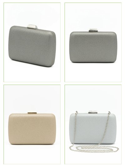 Bolso clutch de fiesta metalizado 2