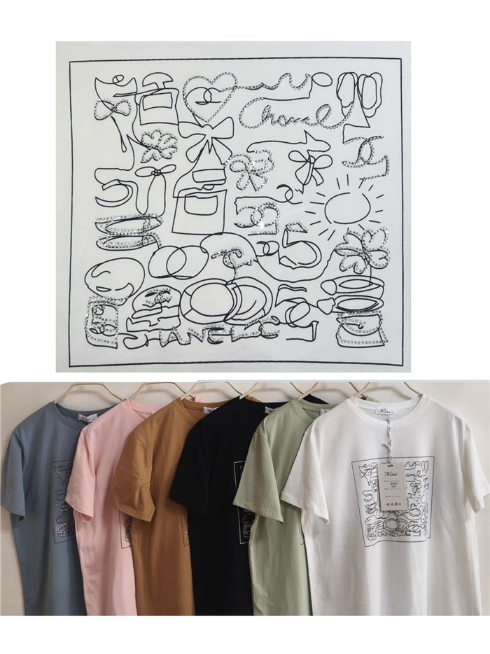T-shirt oversize con un disegno a tratto in stile schizzo.