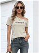 Top cropped hombros descubiertos amour