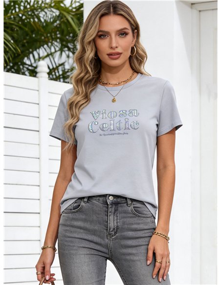 „Viosa Celtic“-T-Shirt mit Strasssteinen