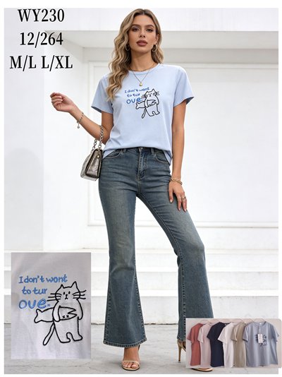 Camiseta gato con pez 2