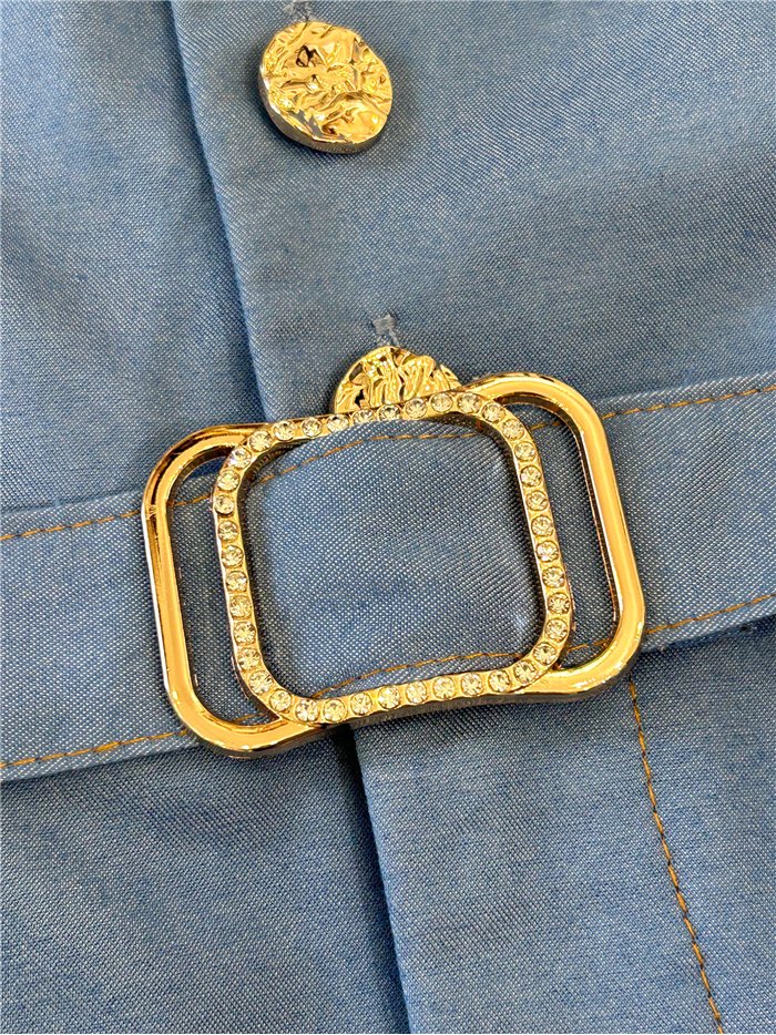 Belted sleeveless jumpsuit