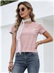 Camiseta básica con pañuelo de encaje
