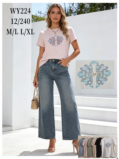 Camiseta con bordado orientaloriental 2