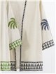 Kimono de lino con bordado de palmeras
