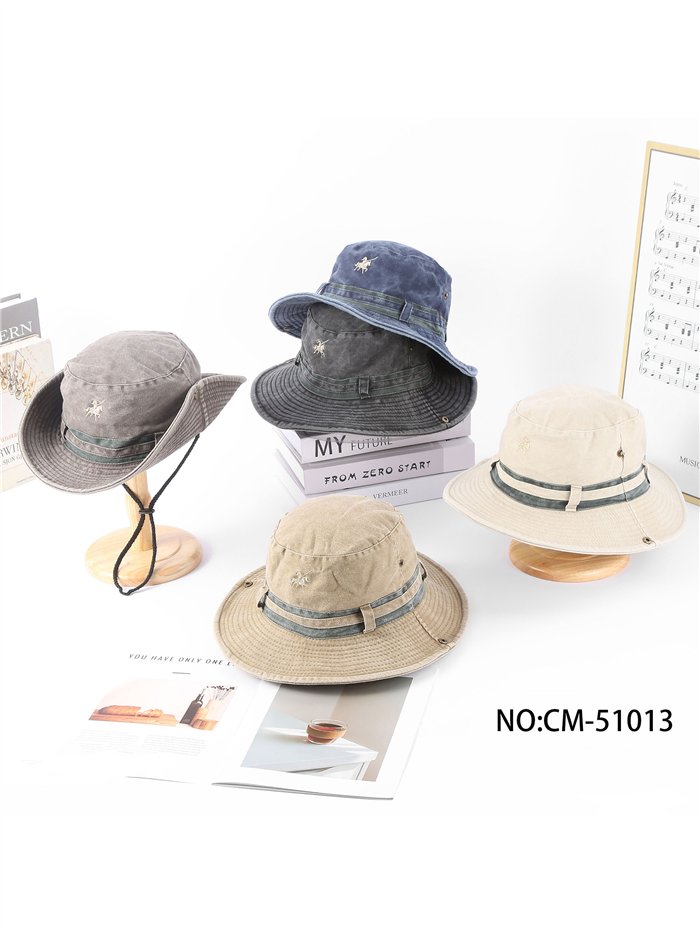 Sombrero safari vintage con bordado