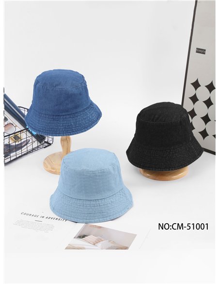 Gorro bucket denim lavado