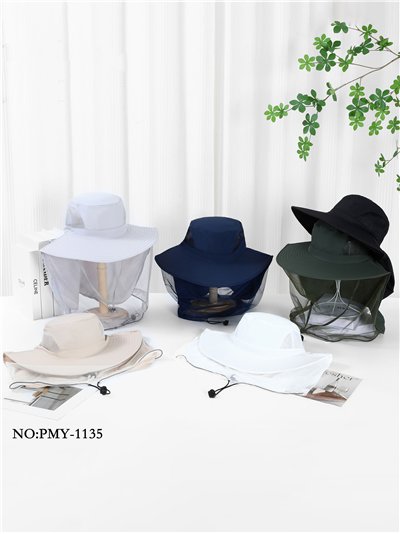 Sombrero antimosquitos con malla protectora 2