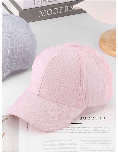 Light linen-look cap