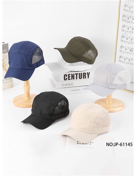 Gorra visera técnica con rejilla lateral