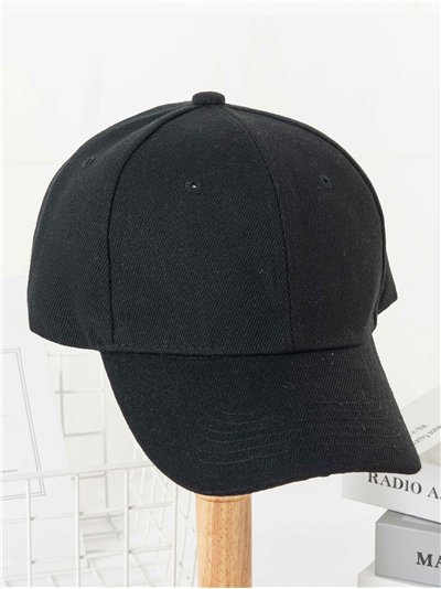 Gorra visera negra clásica