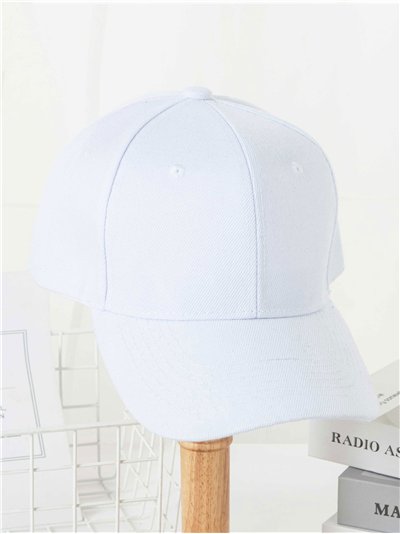 Gorra visera blanca esencial