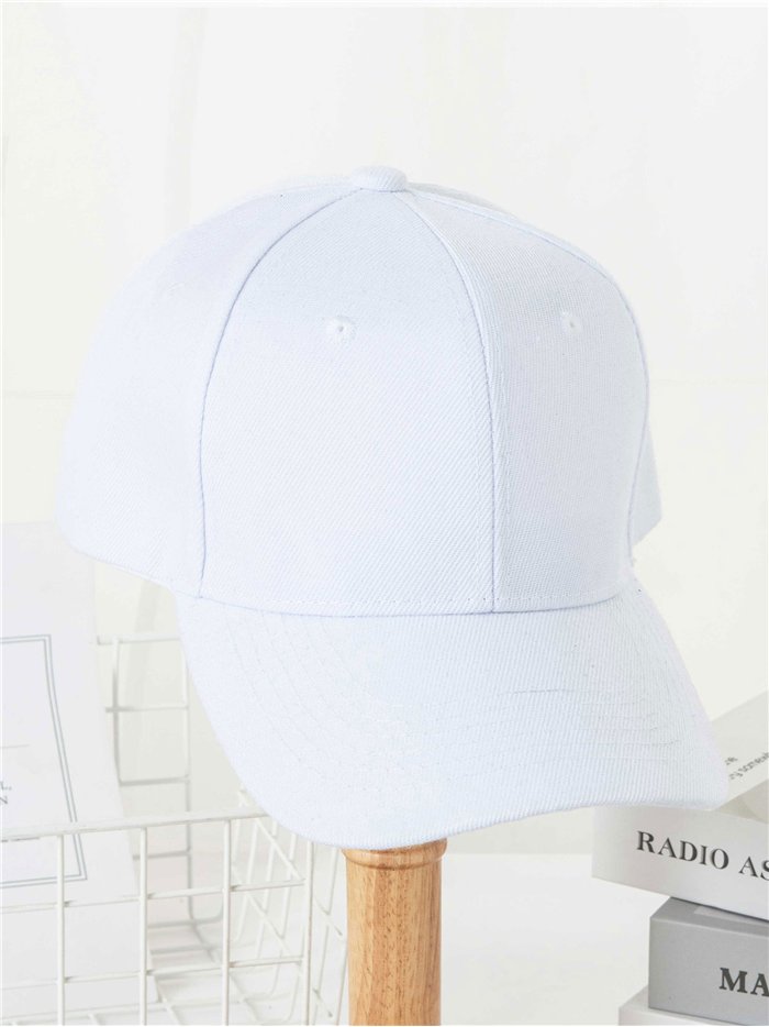 Clean white baseball cap