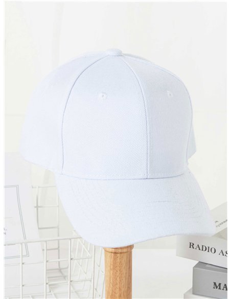 Clean white baseball cap