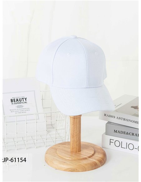 Clean white baseball cap